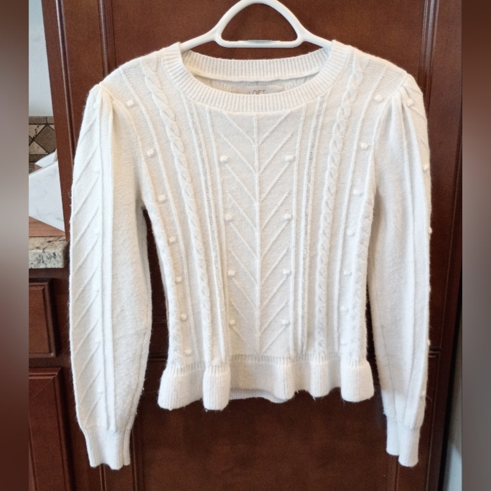 White LOFT Sweater